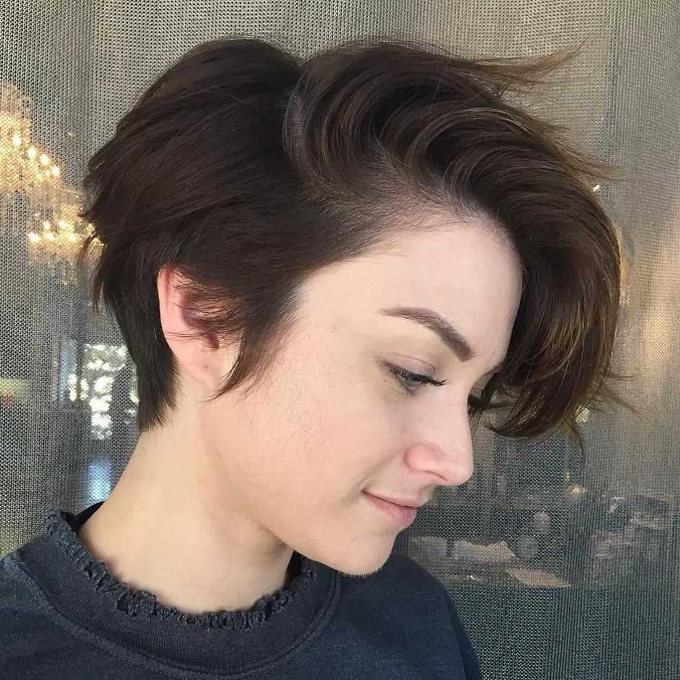 Featured Photo of Tapered Pixie Boyish Haircuts For Round Faces