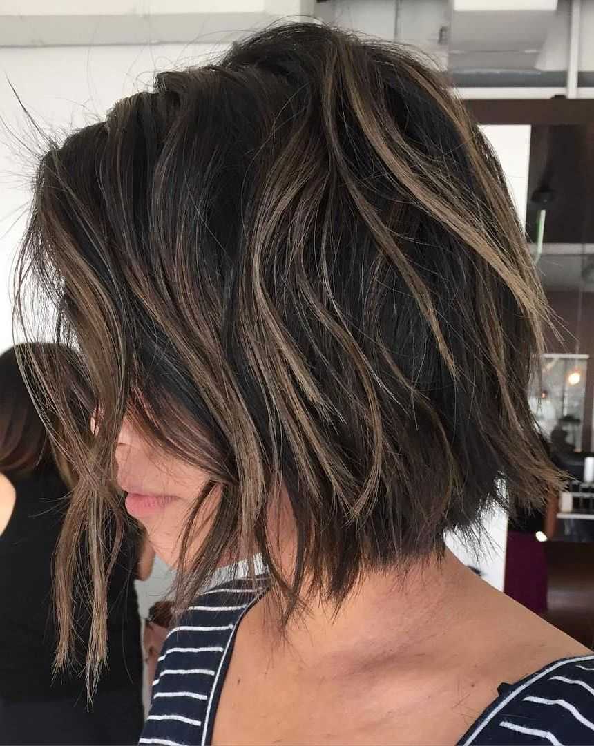 Featured Photo of Black And Brown Choppy Bob Hairstyles