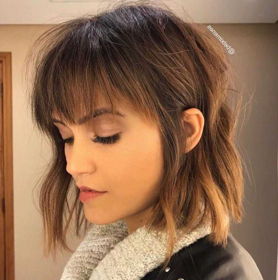 Featured Photo of Wispy Bob Hairstyles With Long Bangs