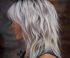 Medium Silver Layers Hairstyles