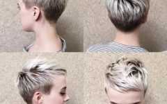 Blonde Pixie Haircuts with Short Angled Layers