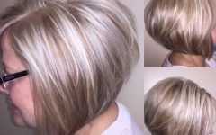 Icy Blonde Inverted Bob Haircuts