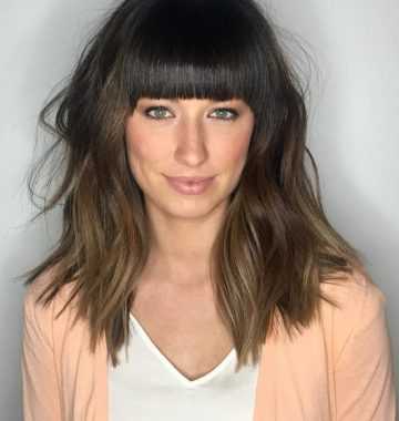 Layered Medium Hairstyles with Bangs