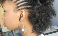 Side Braided Mohawk Hairstyles with Curls