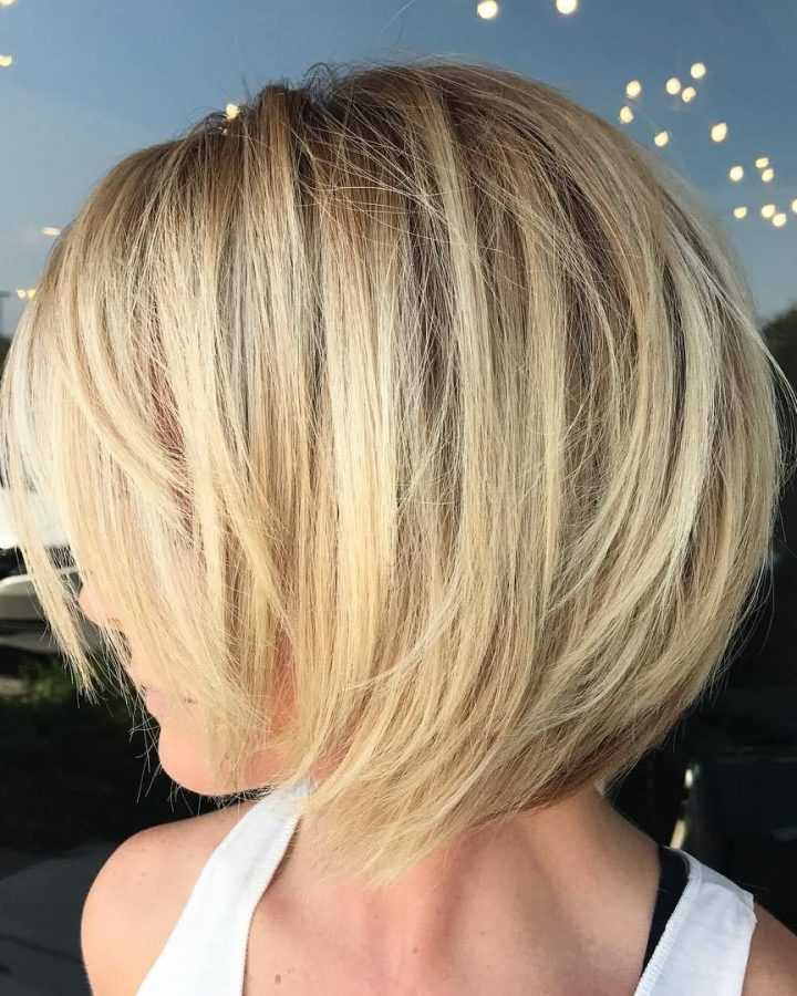 Sassy Angled Blonde Bob Hairstyles