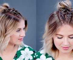 2023 Latest Topknot Hairstyles with Mini Braid