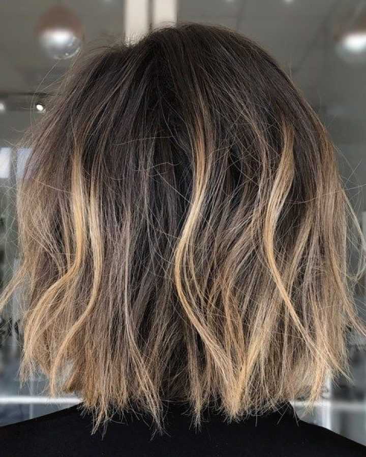 Textured Bob Hairstyles with Babylights