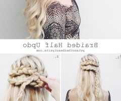 15 Ideas of Half Updo Braids Hairstyles with Accessory