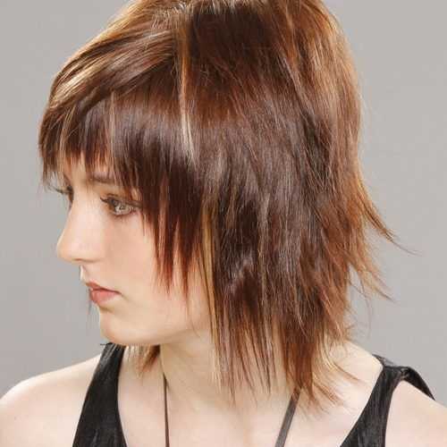 Straight Mid-Length Chestnut Hairstyles With Long Bangs (Photo 9 of 20)