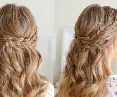 20 Photos Partial Updo Rope Braids with Small Twists