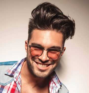 Medium Haircuts for People with Glasses