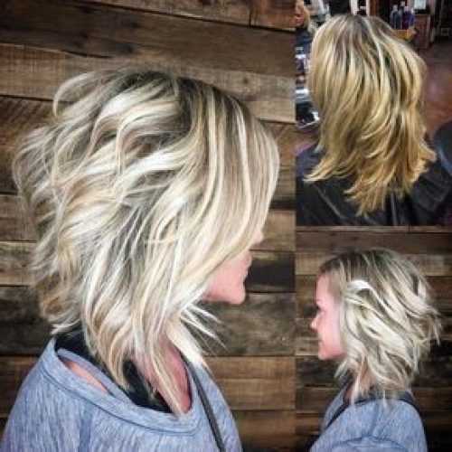 Shaggy Blonde Lob Haircuts (Photo 7 of 20)