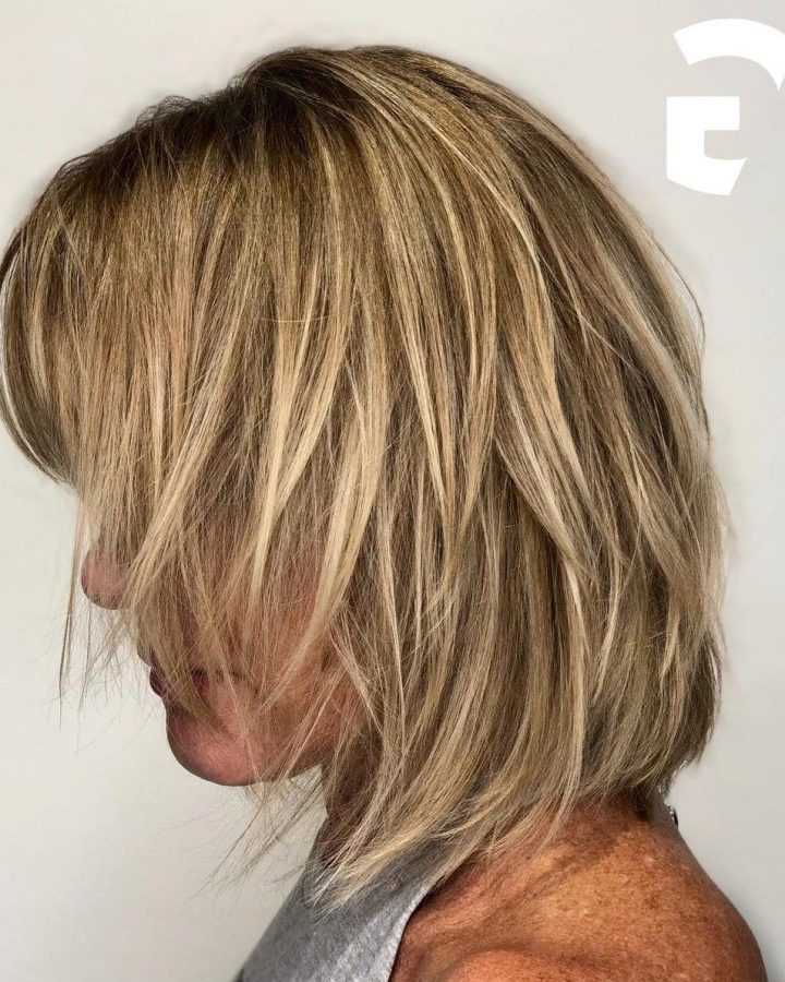 Golden Bronde Sliced Bob Hairstyles