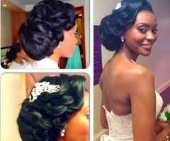 15 Inspirations Updo Hairstyles for Black Bridesmaids
