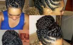 African American Flat Twist Updo Hairstyles