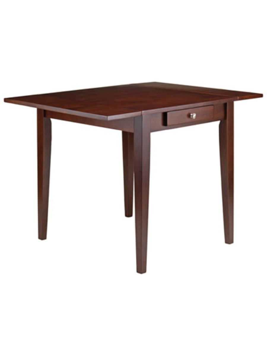 Featured Photo of Transitional Antique Walnut Drop Leaf Casual Dining Tables