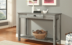 Gray Wash Console Tables