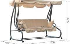 Patio Loveseat Canopy Hammock Porch Swings with Stand