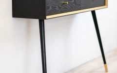 Black and Gold Console Tables