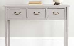 Smoke Gray Wood Console Tables
