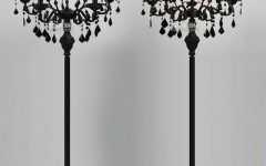 Black Chandelier Standing Lamps