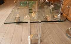 Silver and Acrylic Coffee Tables