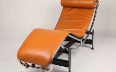 Brown Chaise Lounge Chair by Le Corbusier