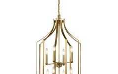 2023 Best of Natural Brass Foyer Lantern Chandeliers