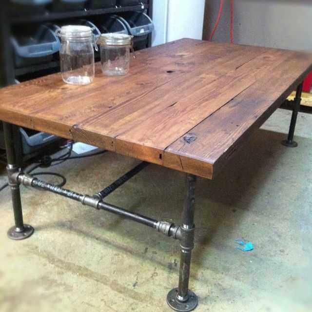 Featured Photo of Rustic Industrial Coffee Table