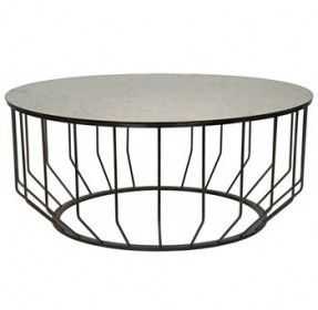 Featured Photo of Round Iron Coffee Table Glass Top