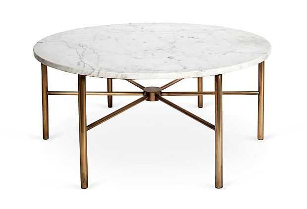 Featured Photo of Faux Marble Round Coffee Table
