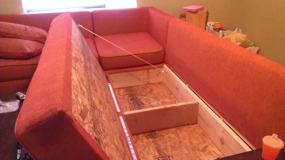 Ana White | Diy Sofa – Storage Sectional – Diy Projects Within Diy Sectional Sofa Frame Plans (Gallery 3 of 30)