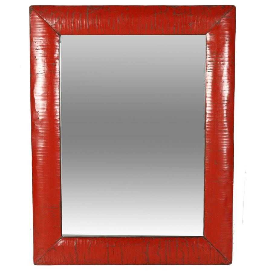 Mirrors. Amusing Red Wall Mirror: Red Wall Mirror Red Framed Wall Inside Red Wall Mirrors (Gallery 9 of 15)