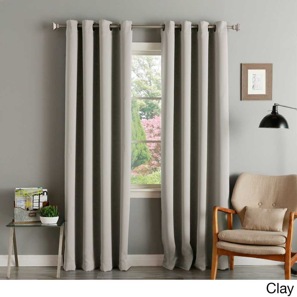 Featured Photo of Thermal Insulated Blackout Grommet Top Curtain Panel Pairs