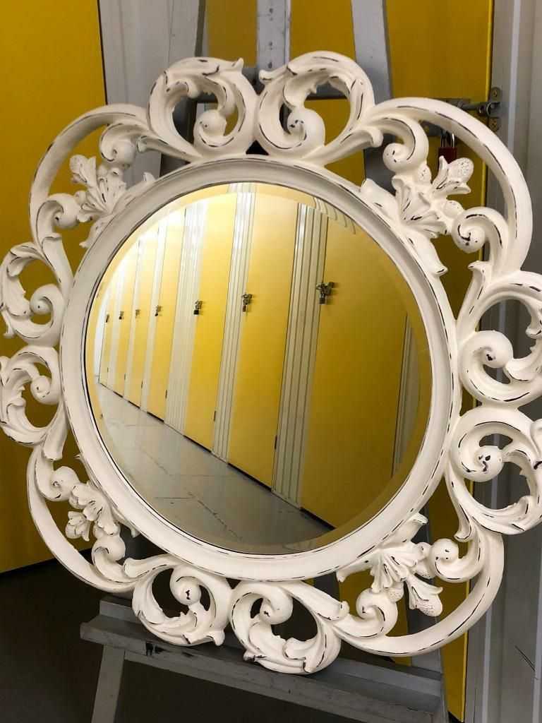 Large Chic Round Wall Mirror | In Brighton, East Sussex | Gumtree Within Oversized Wall Mirrors (Gallery 1 of 15)