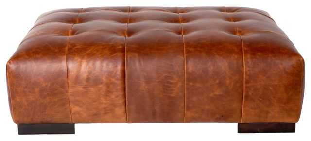 Arden Ottoman – Transitional – Footstools And Ottomans  Cisco Brothers  | Houzz Pertaining To Terracotta Ottomans (Gallery 15 of 15)