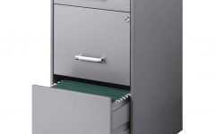 3-drawer and 2-door Cabinet with Metal Legs