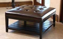Leather Square Ottoman Coffee Table Best