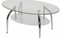 Glass Oval Coffee Table