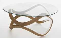 Contemporary Oval Glass Coffee Table