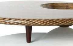 Wood Round Coffee Table Modern
