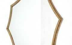 Gold Curved Wall Mirrors