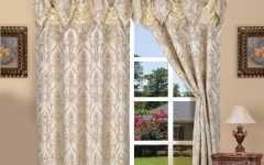 Elegant Comfort Luxury Penelopie Jacquard Window Curtain Panel Pairs