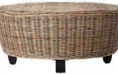 Wicker Coffee Table Round
