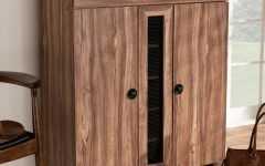 Millwood Pines Floor Storage Cabinet with 2 Doors and 2 Open Shelves