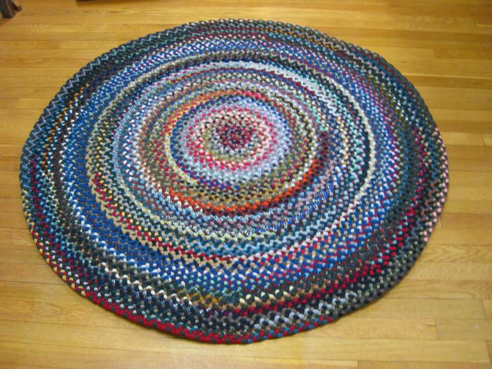 4'5" Wool Round Braided Rug – Country Braid House For Buy Braided Rugs For Less (Photo 1 of 10)