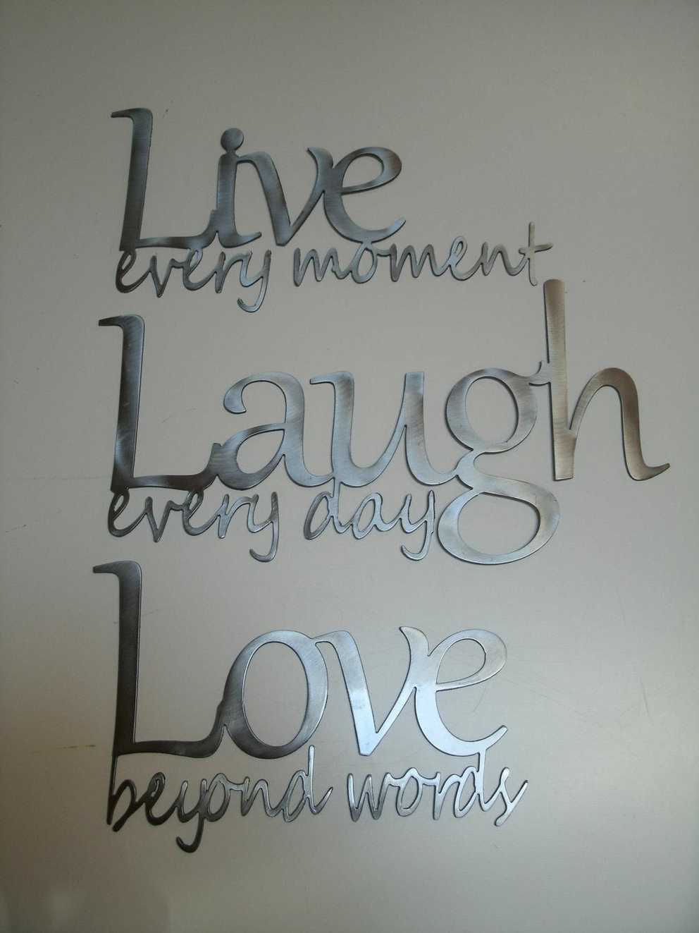 Decoration. Live Love Laugh Wall Art – Home Decor Ideas For Live Love Laugh Metal Wall Decor (Photo 2 of 20)
