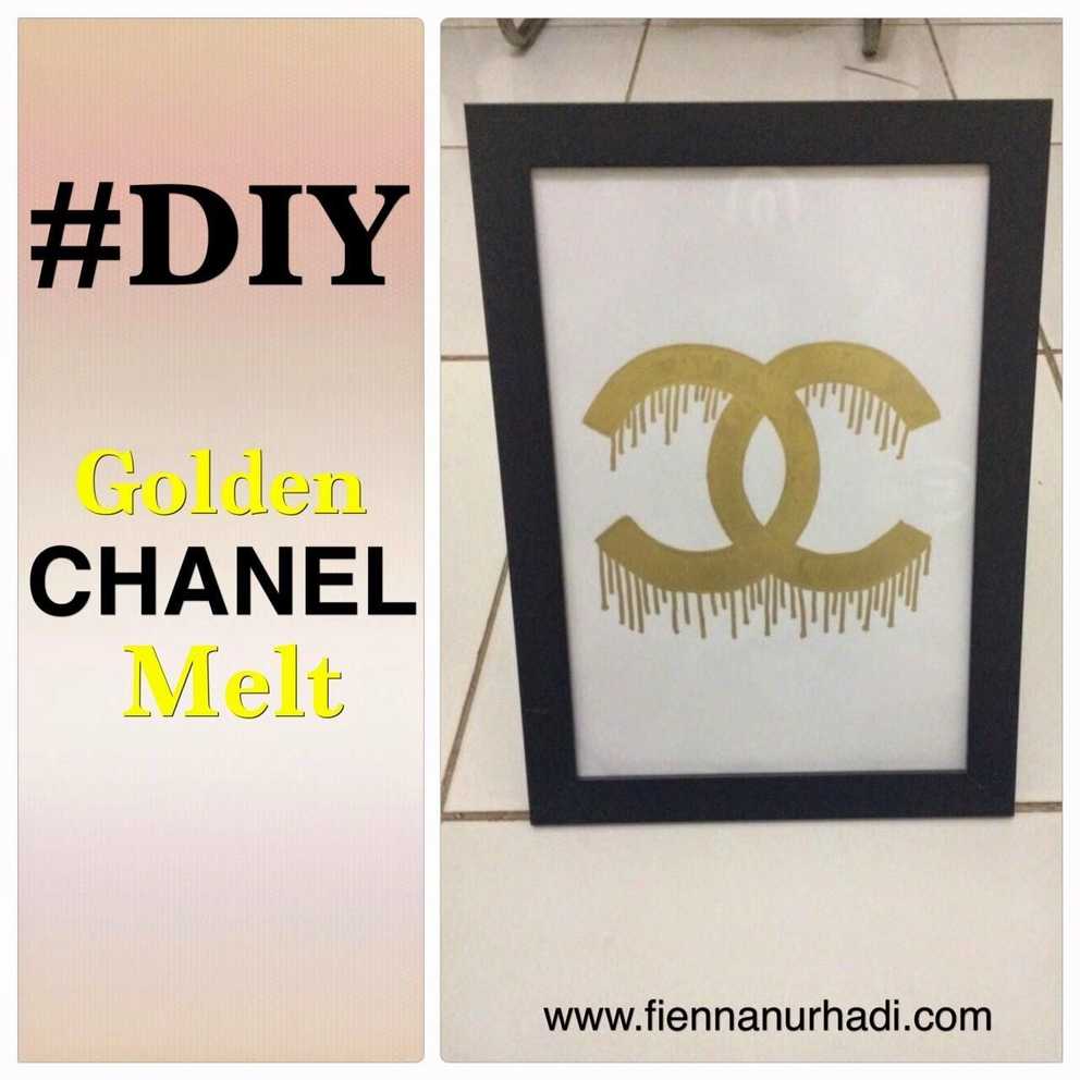 Diy Gold Chanel Melting Wall Decor | Fienna Nurhadi's Blog With Regard To Chanel Wall Decor (Photo 6 of 20)