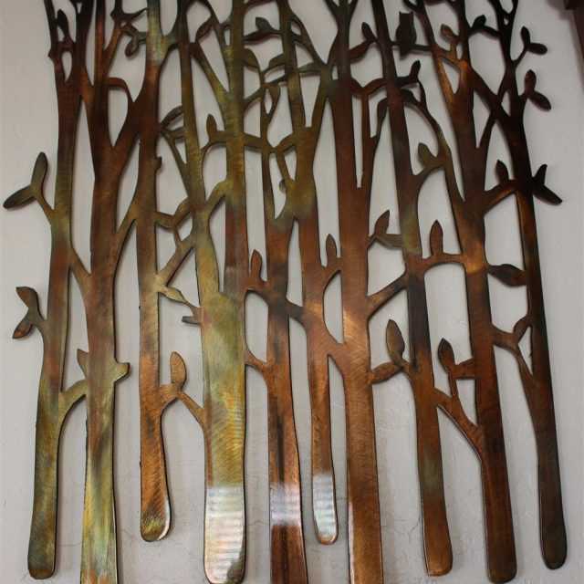 Bamboo Metal Wall Art