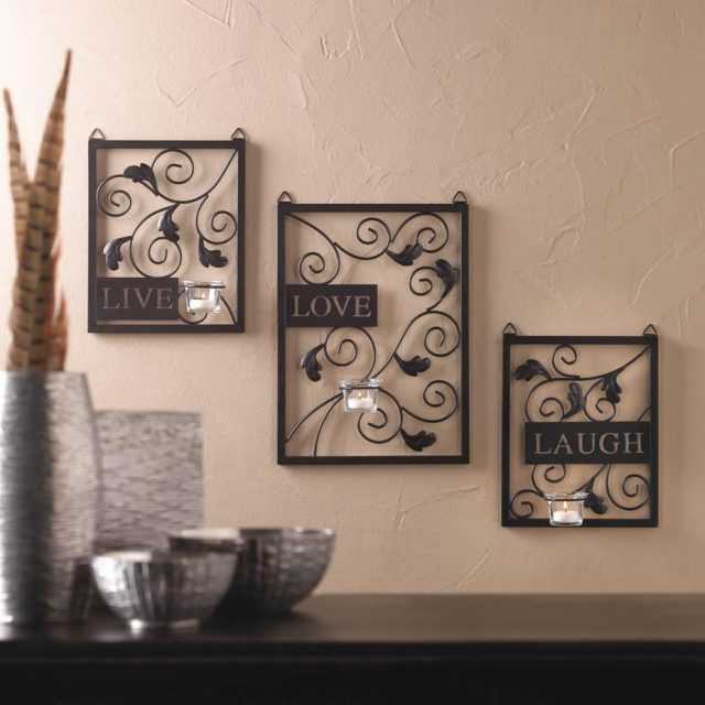 Live Love Laugh Metal Wall Decor